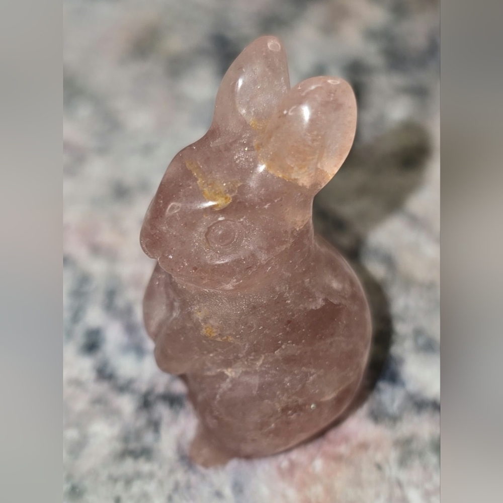 Strawberry Quartz Rabbit ππ - Picture 2 of 3